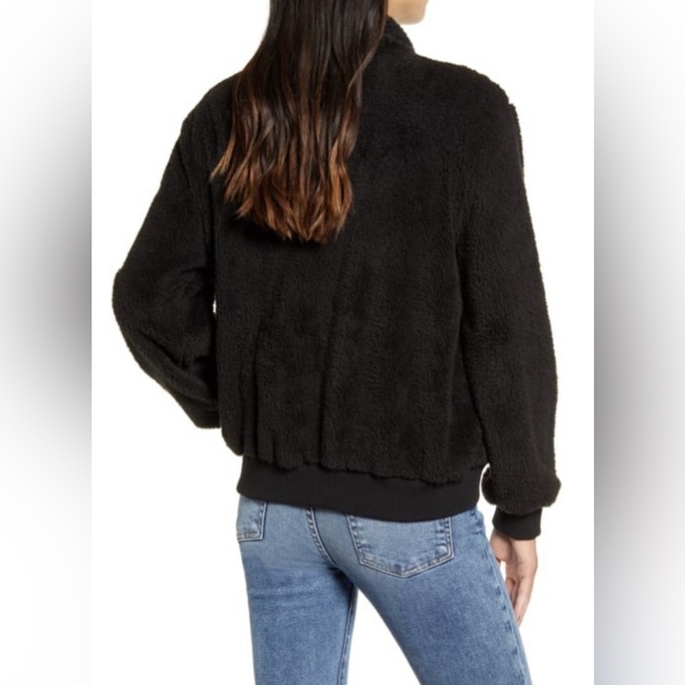 Rails Austin Sherpa Teddy Jacket in Black - Size S - Picture 4 of 5